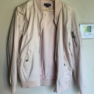 Baby Pink Bomber Jacket